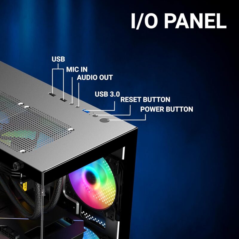 Ryzen 7 5800X, 32 GB DDR4 RAM, 1TB NVMe SSD, RTX 4060 8GB, Dell 24″ FHD LED Monitor - Gaming & Editing PC - Image 2